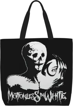 Motionless Rock In White Tote Bag for Women Lightweight Large Tote Bag Shoulder Bag Handbag for Travel Work Gym