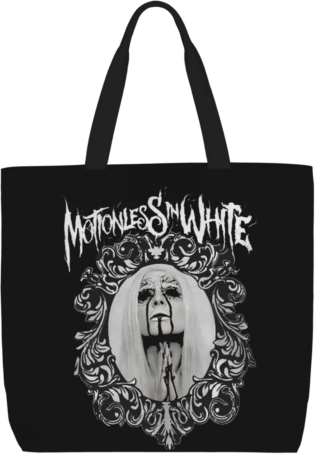 Motionless Rock In White Tote Bag for Women Lightweight Large Tote Bag Shoulder Bag Handbag for Travel Work Gym