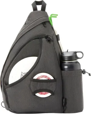 MOYAQI Disc Golf Bag with Retriever Holder and Storage Pockets, Disc Golf Backpack with 8-10 Disc Capacity, Padded Adjustable Strap and Back Panel, Lightweight and Durable