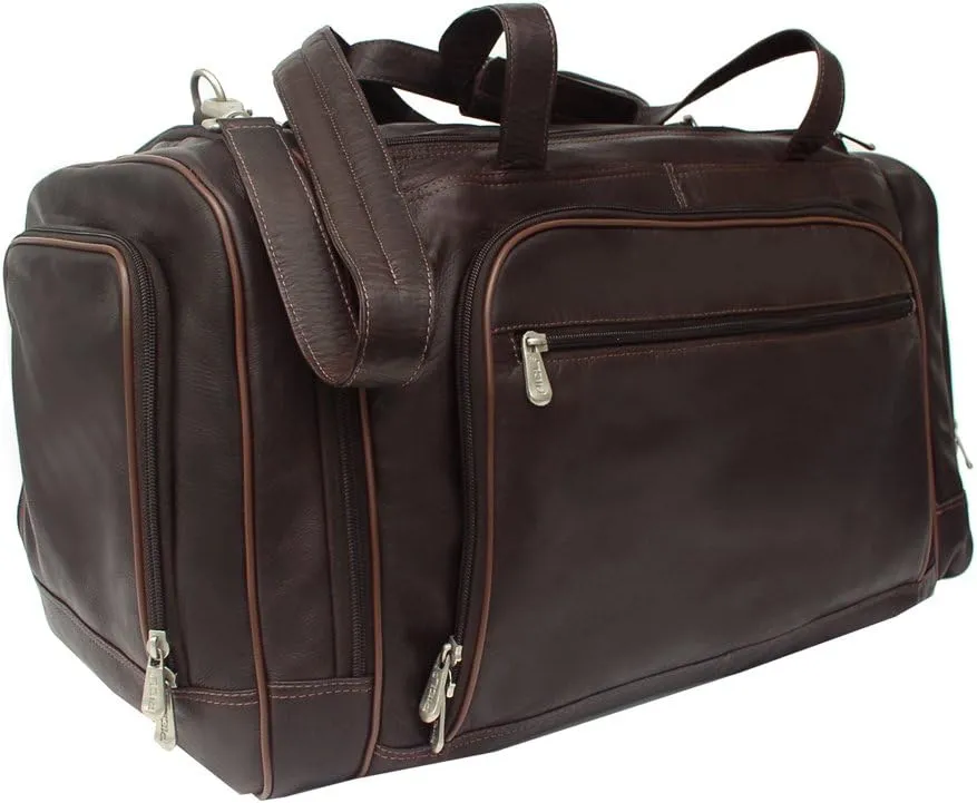 Multi-Compartment Duffel Bag, Chocolate, One Size