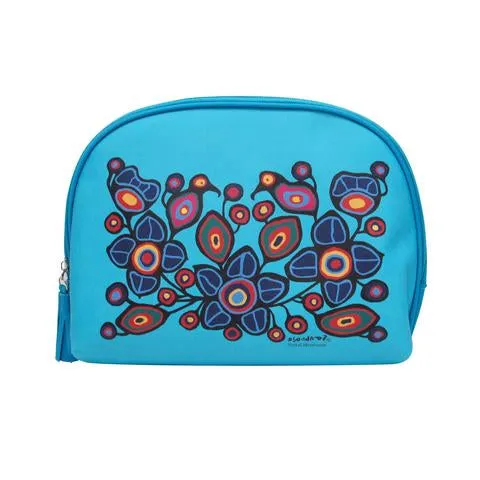 Native Fashion 3pc Cosmetic Bag Set - Flowers and Birds (6165)