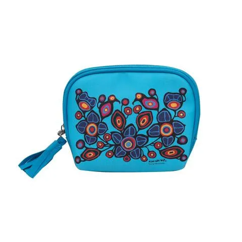 Native Fashion 3pc Cosmetic Bag Set - Flowers and Birds (6165)