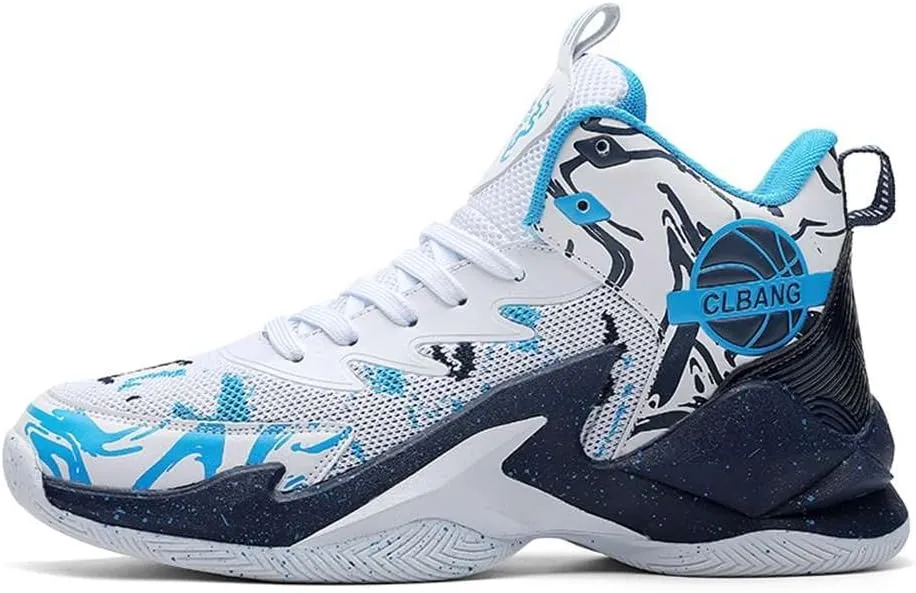 NCNDB Unisex High Top Basketball Shoes Breathable Non Slip Outdoor Running Sports Fashion Sneakers