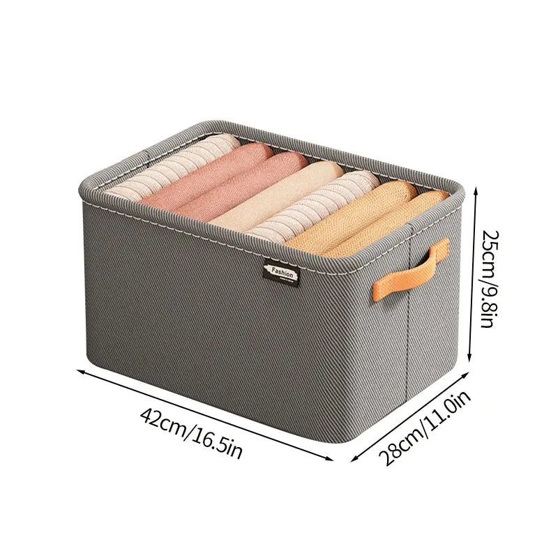 NeatFold Collapsible Clothes Storage Boxes with Reinforced Handles for Easy Access