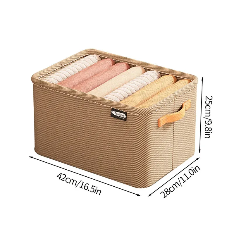 NeatFold Collapsible Clothes Storage Boxes with Reinforced Handles for Easy Access