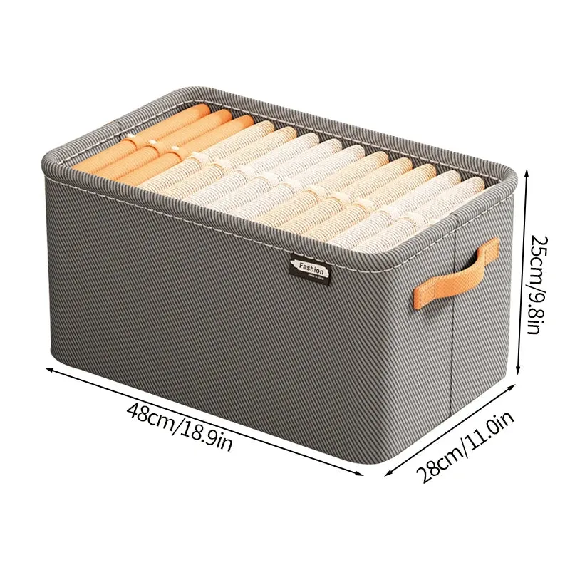 NeatFold Collapsible Clothes Storage Boxes with Reinforced Handles for Easy Access