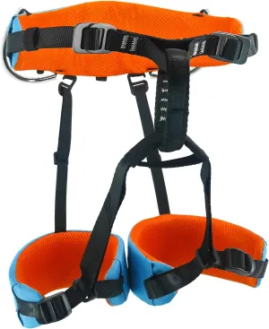 NewDoar Climbing Harness,Thin & Lightweight Rock Climbing Harness,Kids Half Body Harness,Waist Protection Adjustable Safety Belt for Rappelling Fire Rescuing Tree Climbing Arborist