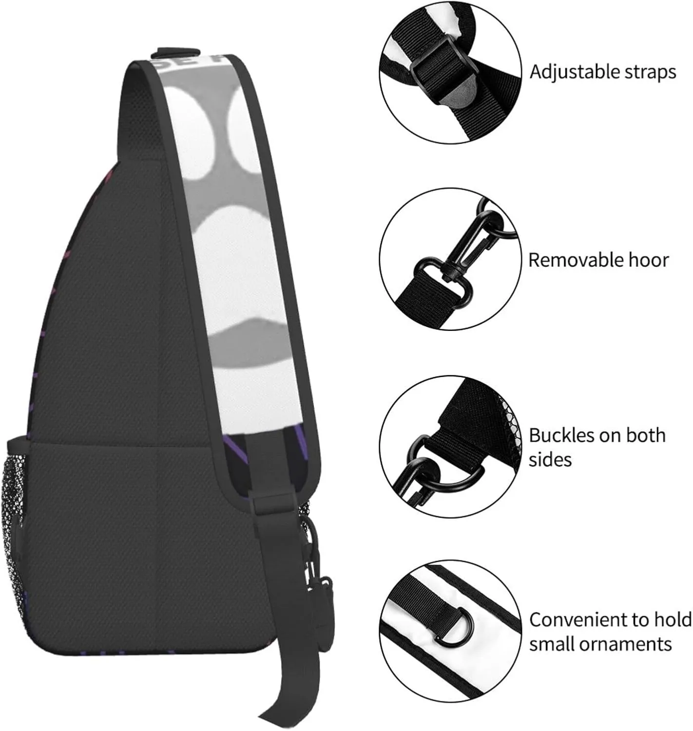 No Excuse For Animal Abuse Crossbody For Men Women Sling Chest Bag Shoulder Bag Lightweight One Strap Backpack Multipurpose Travel Hiking Daypack