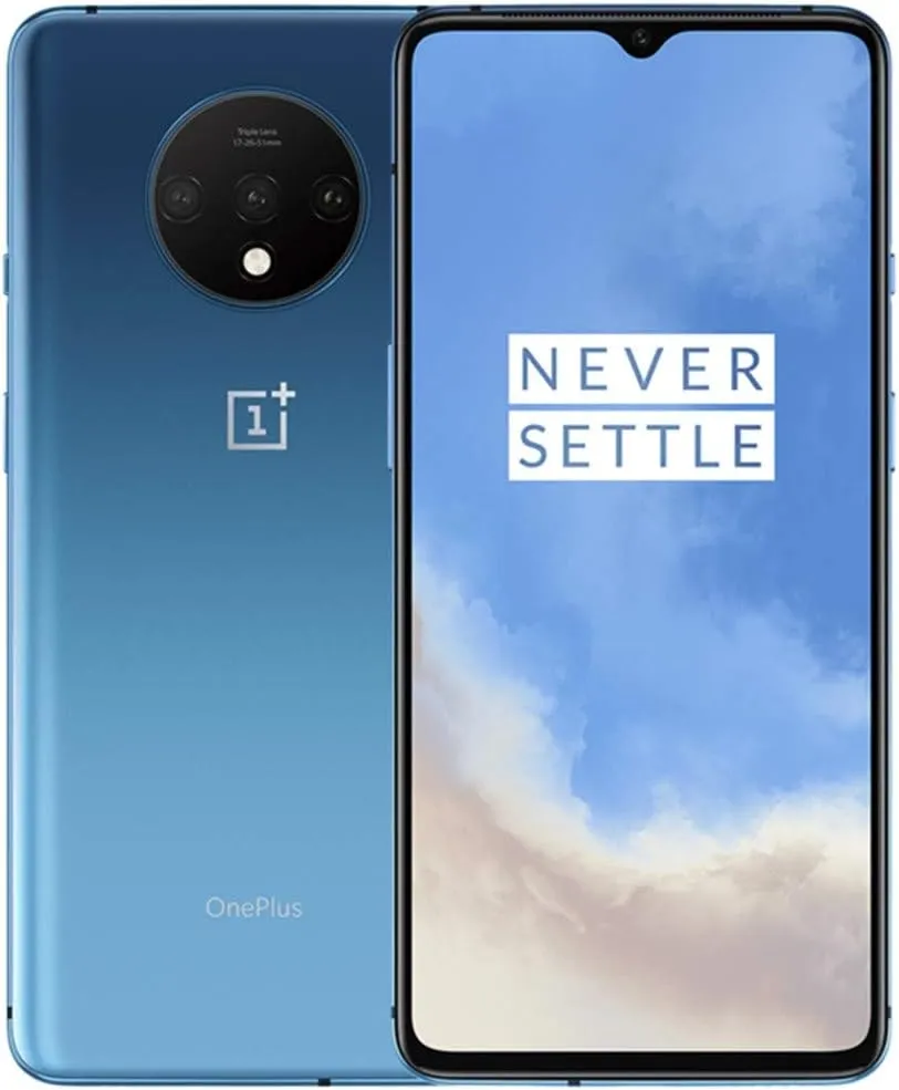 OnePlus 7T (128GB, 8GB) 6.55" AMOLED 90Hz Display, Snapdragon 855 , T-Mobile Unlocked Global 4G LTE GSM (AT&T, Metro, Cricket) (Glacier Blue) (Renewed)