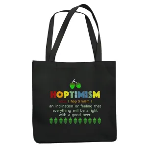 Optimistic Gifts for Uplifting Humor Fans Black Multicolor Canvas Tote Bag
