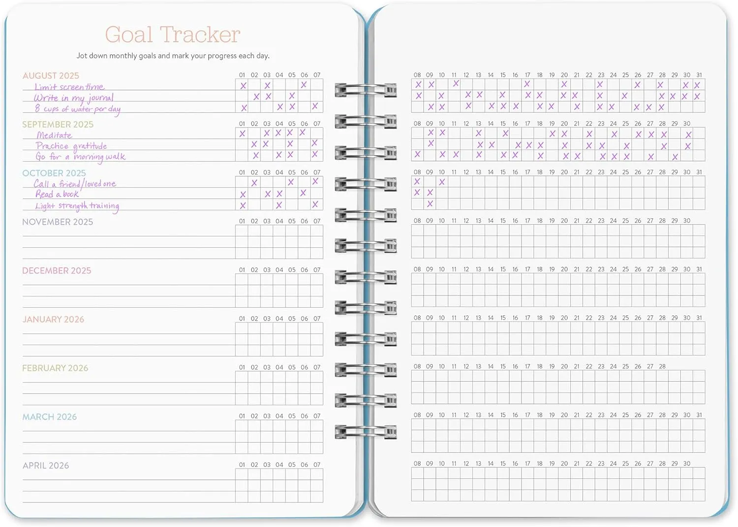 Orange Circle Studio Academic Planner 2026, Doggone Cute, Do It All Planners, 17-Month Wire-O Bound Planner for School or Work, Dotted Grid Week-Per-Spread View, To-Do Lists, Budget & Goal Trackers