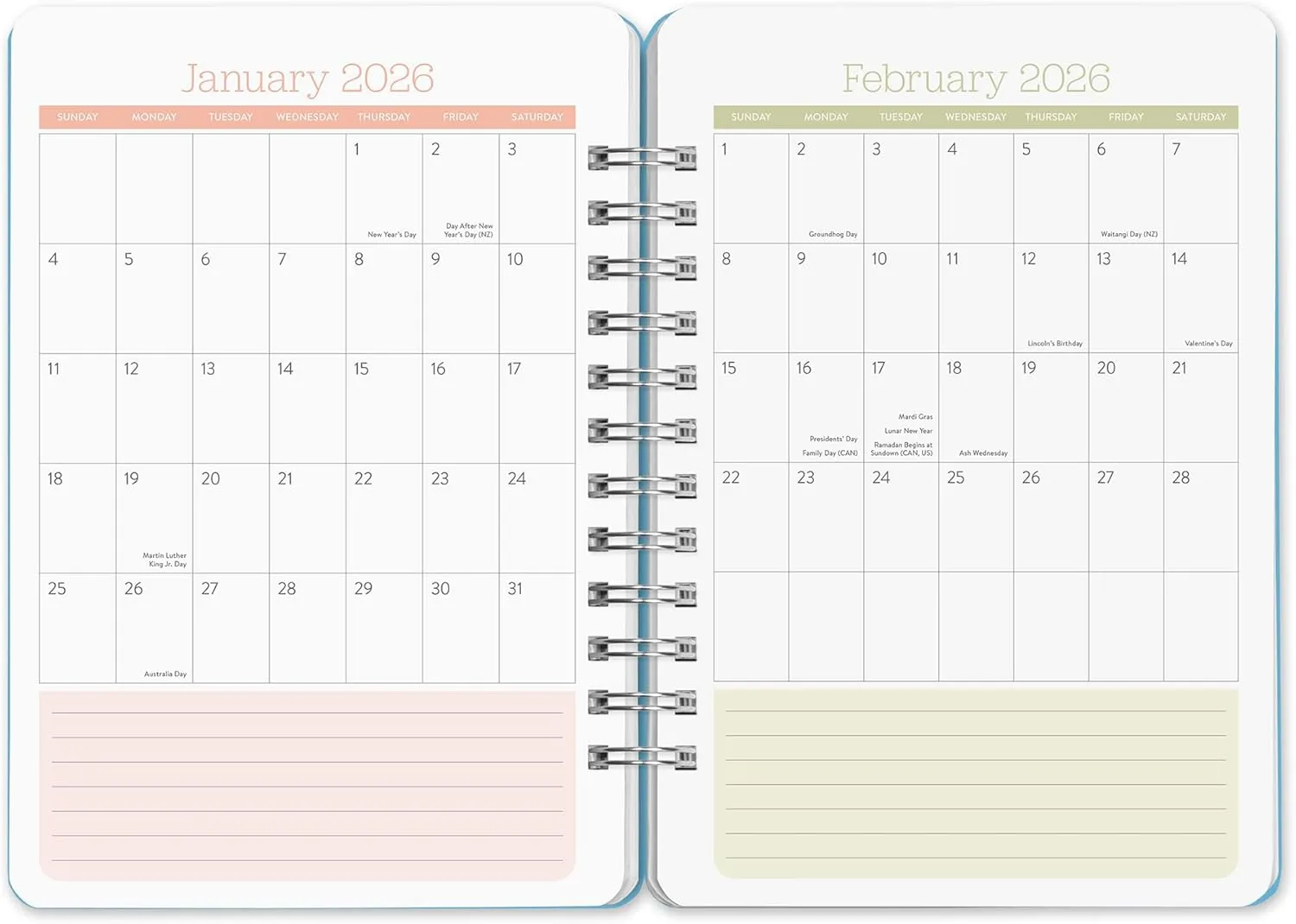 Orange Circle Studio Academic Planner 2026, Doggone Cute, Do It All Planners, 17-Month Wire-O Bound Planner for School or Work, Dotted Grid Week-Per-Spread View, To-Do Lists, Budget & Goal Trackers