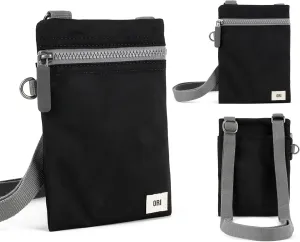 ORI LONDON Small Crossbody Bag - Chunky Zip, Adjustable Strap, & Multi Pockets for Mobile Phones, Cards & More - Chelsea