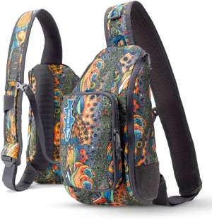 Orvis Mini Sling Pack (26B2) Shoulder Strap Tackle Backpack - Fly Fishing Tool Bag of 100% Recycled ECO CORDURA Fabric With TPU Coating, 5-Liter Capacity and Internal Features, Fishe Unbound Brown - One Size