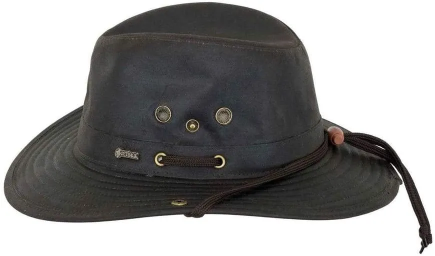 Outback Trading Company Women's 1497 River Guide UPF 50 Waterproof Breathable Outdoor Cotton Oilskin Hat