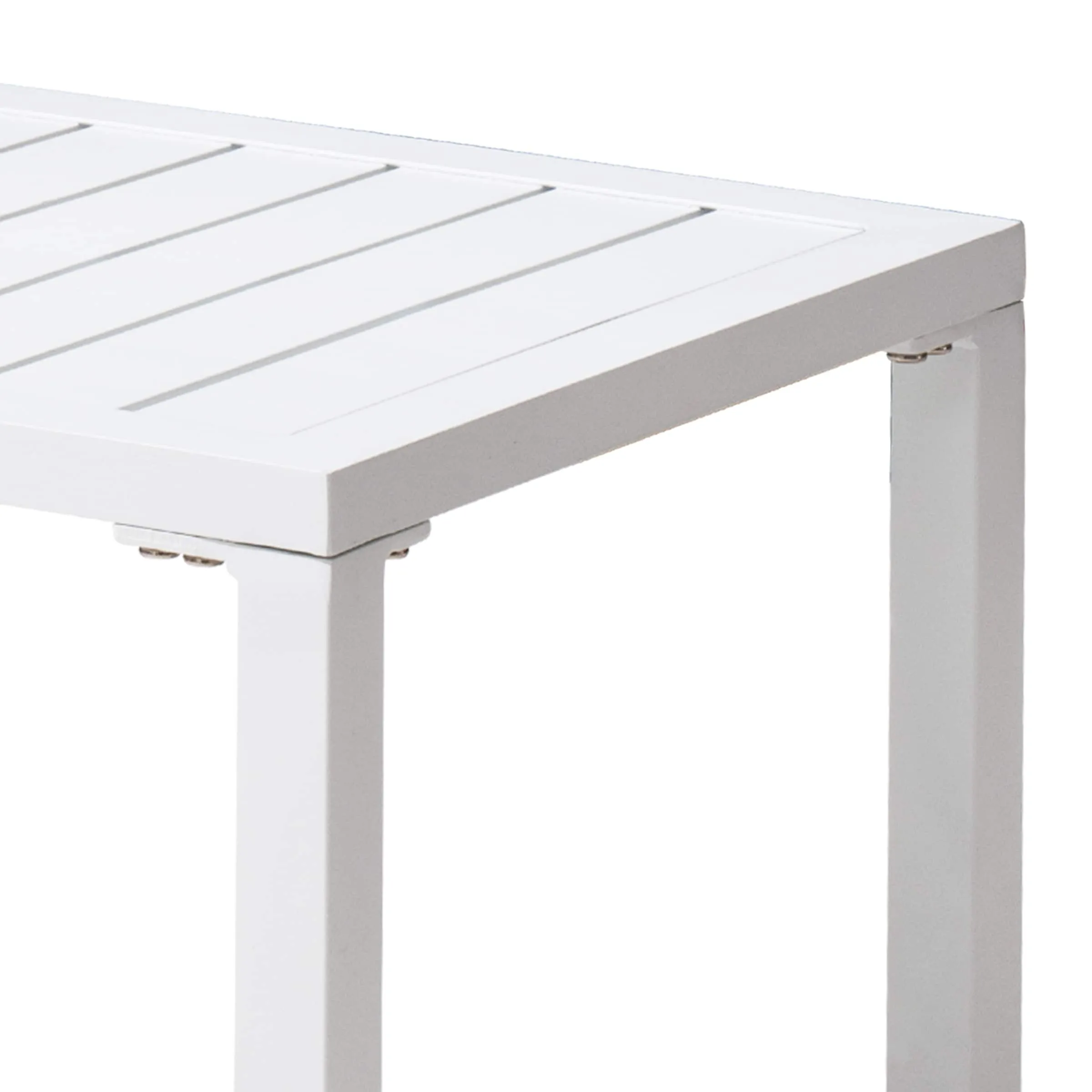 Outdoor Aluminum Chaise Lounge Chairs and Side Table, Sun Lounger with Adjustable Backrest