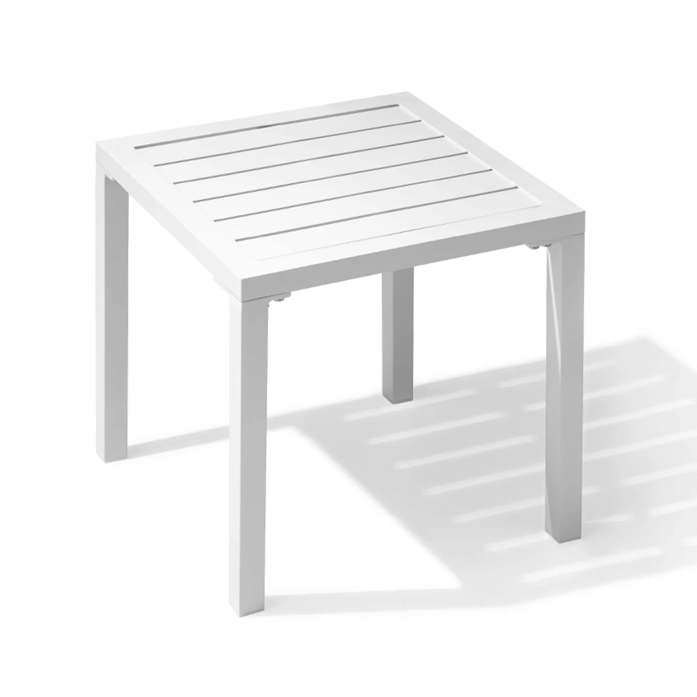 Outdoor Aluminum Chaise Lounge Chairs and Side Table, Sun Lounger with Adjustable Backrest