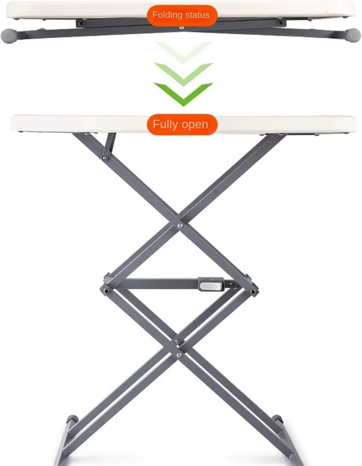 Outdoor Camping Table Folding Table Adjustable Height Portable Table for Camping Dining Indoor Outdoor Camping Furniture(Yellow)