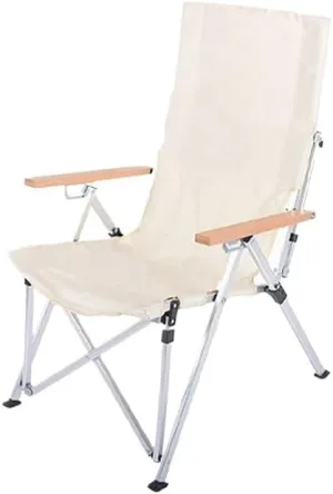Outdoor Folding Chair Aluminium Portable Recliner Camping Leisure Armchair Real Leisure Fishing Beach Chair Outdoor Recliner (Color : 4th Gear Adjustable) (4th Gear Adjustable)