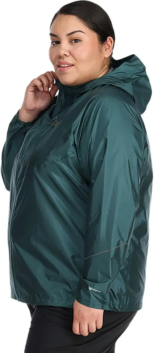 Outdoor Research Women's Helium Rain Jacket, Plus - Breathable Waterproof Jacket