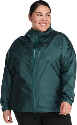 Outdoor Research Women's Helium Rain Jacket, Plus - Breathable Waterproof Jacket