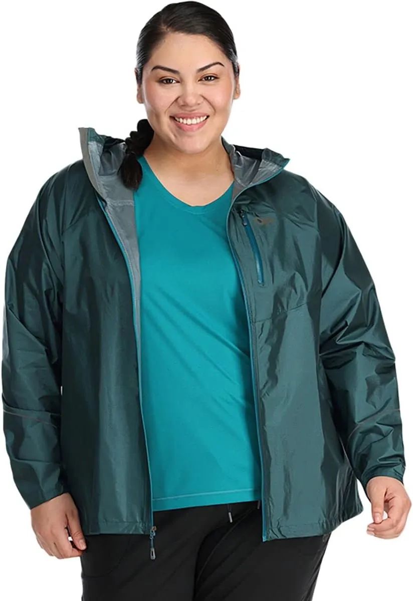 Outdoor Research Women's Helium Rain Jacket, Plus - Breathable Waterproof Jacket