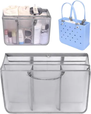 OUTXE Beach Bag Organizer Compatible with Baby Bogg Bag Accessories Inserts, Lightweight Mesh Insert Divider Pouch for Small Bogg Bags, Beach Tote Bags Insert for Organizing