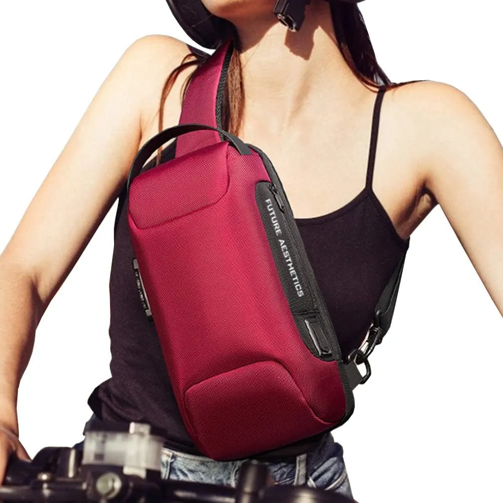Oxford Sling Bag Backpack Crossbody Chest Pack for Men Women