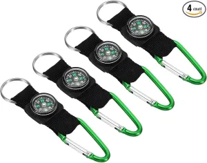 PATIKIL Compass Keychain Belt Clip, Party Favors for Camping