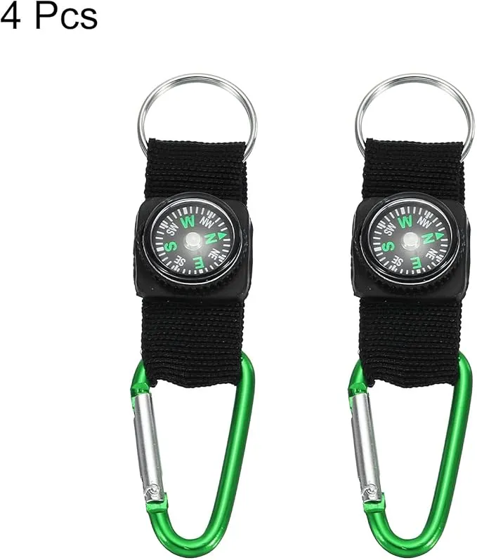 PATIKIL Compass Keychain Belt Clip, Party Favors for Camping