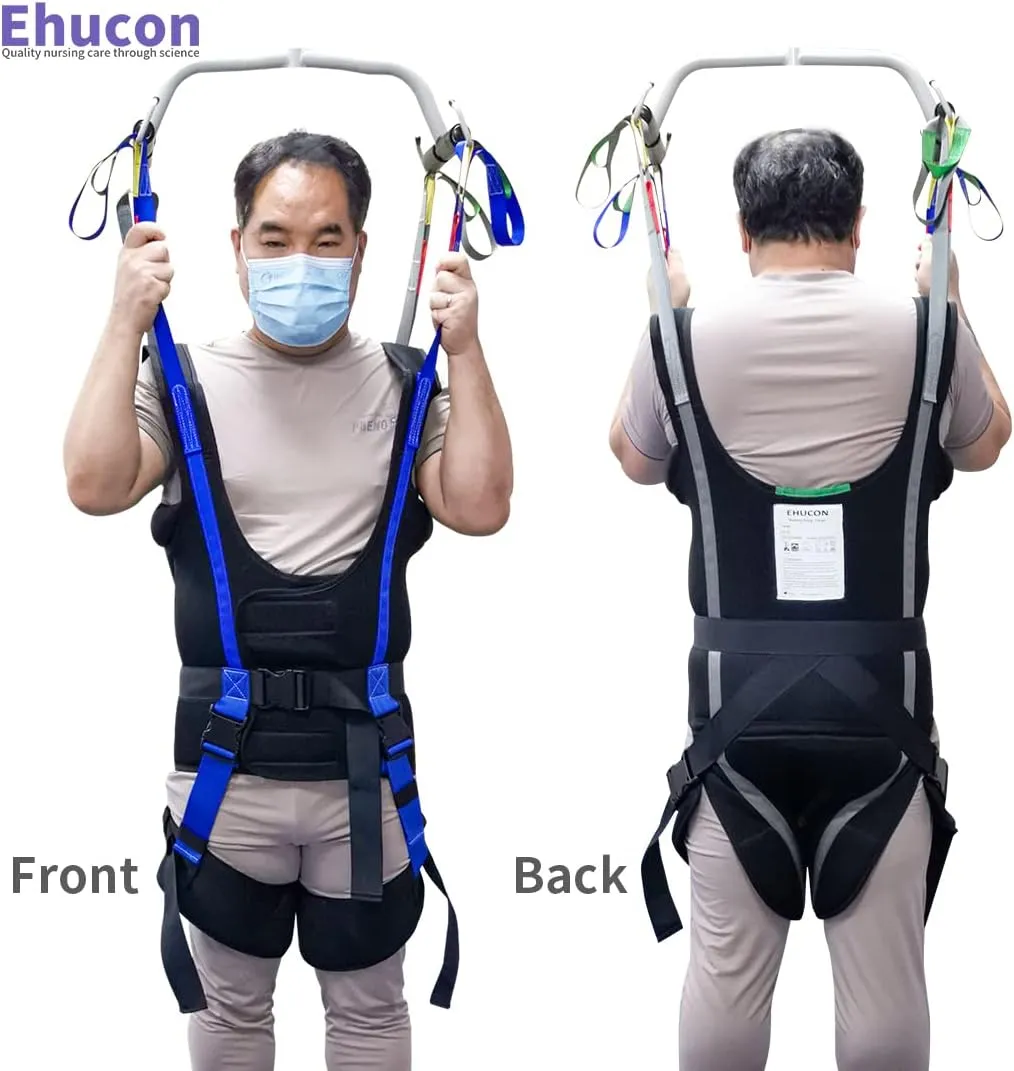 Pelvic Padded Patient Lift Walking Sling,Portable Standing Harness to People/Handicap for Ambulating Support Training,500 lbs Safety Loading-Extra Large