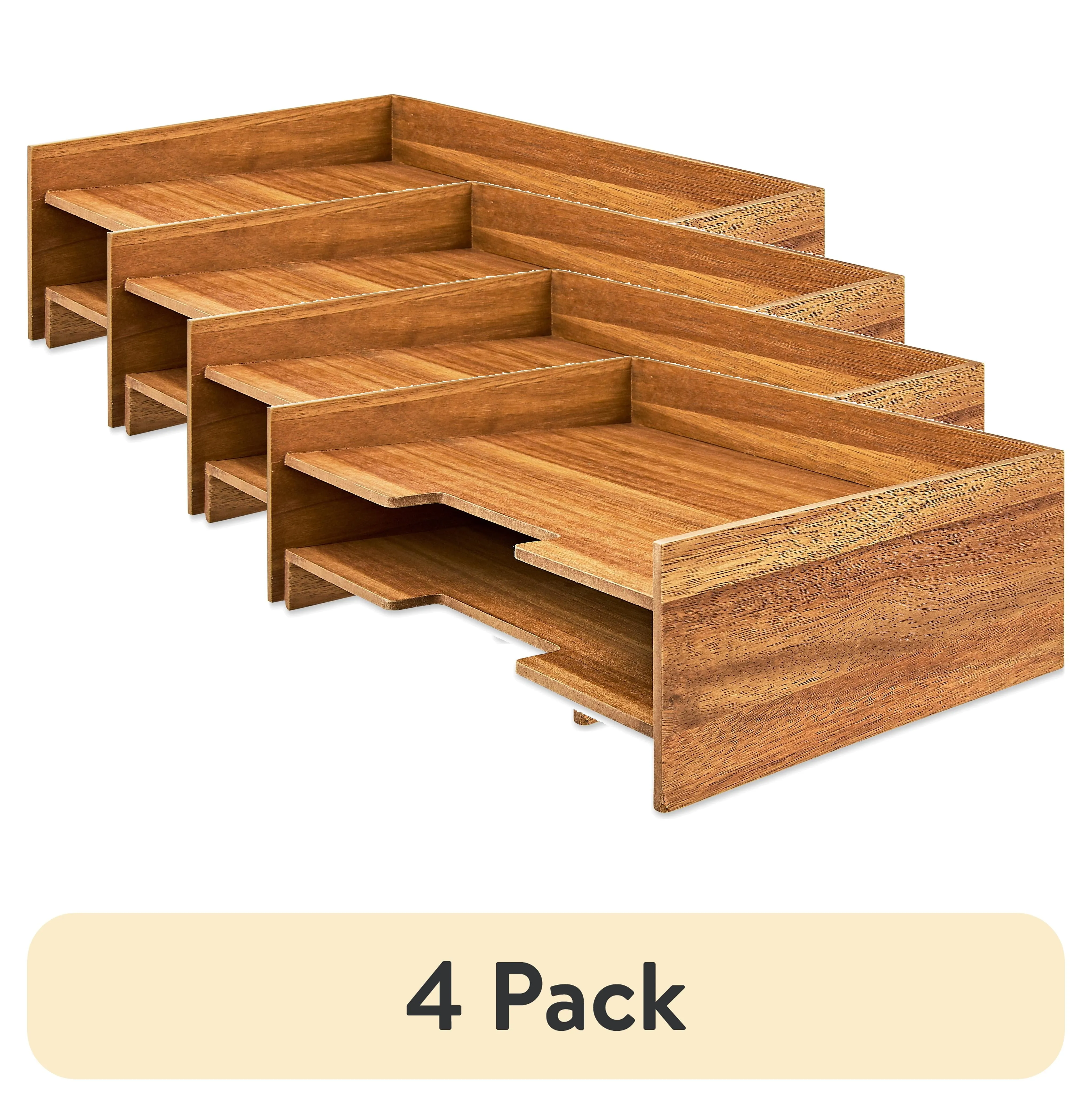 Pen Gear Wooden Paper Tray, 12.6 in x 9.5 in x 4.1 in