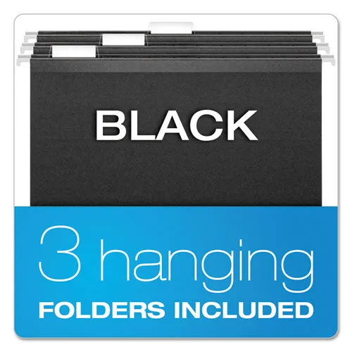 Pendaflex® Portable File Boxes, Letter Files, 14.88" X 6.5" X 11.88", Granite