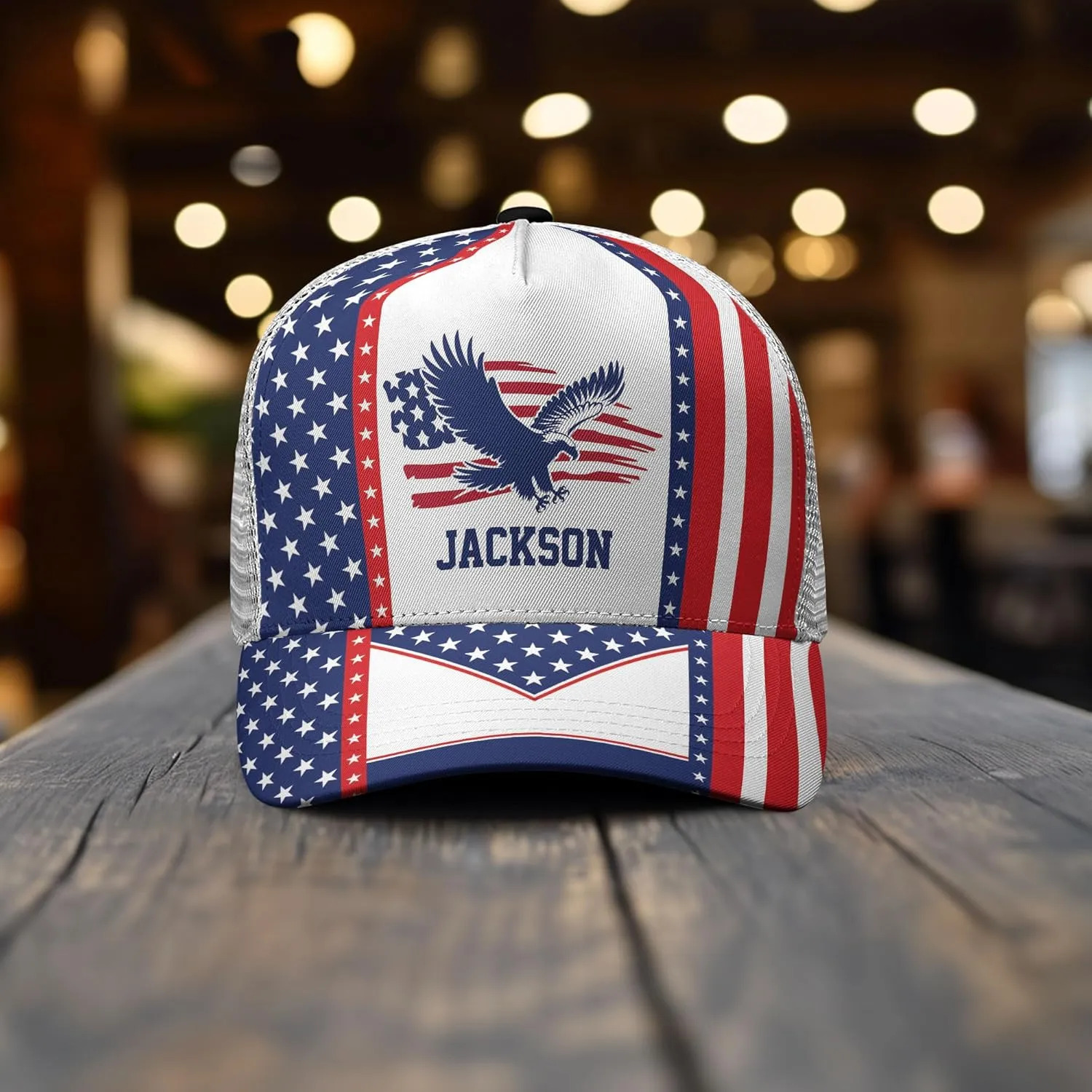 Personalized Eagle Baseball Cap, Eagle Hat, Adjustable Custom Name Men's Hat, Outdoor Birthday Gift for Dad, Father Day