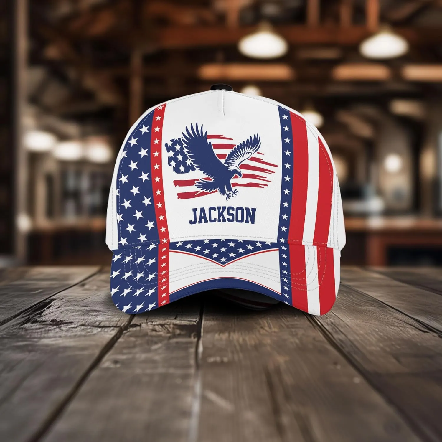 Personalized Eagle Baseball Cap, Eagle Hat, Adjustable Custom Name Men's Hat, Outdoor Birthday Gift for Dad, Father Day
