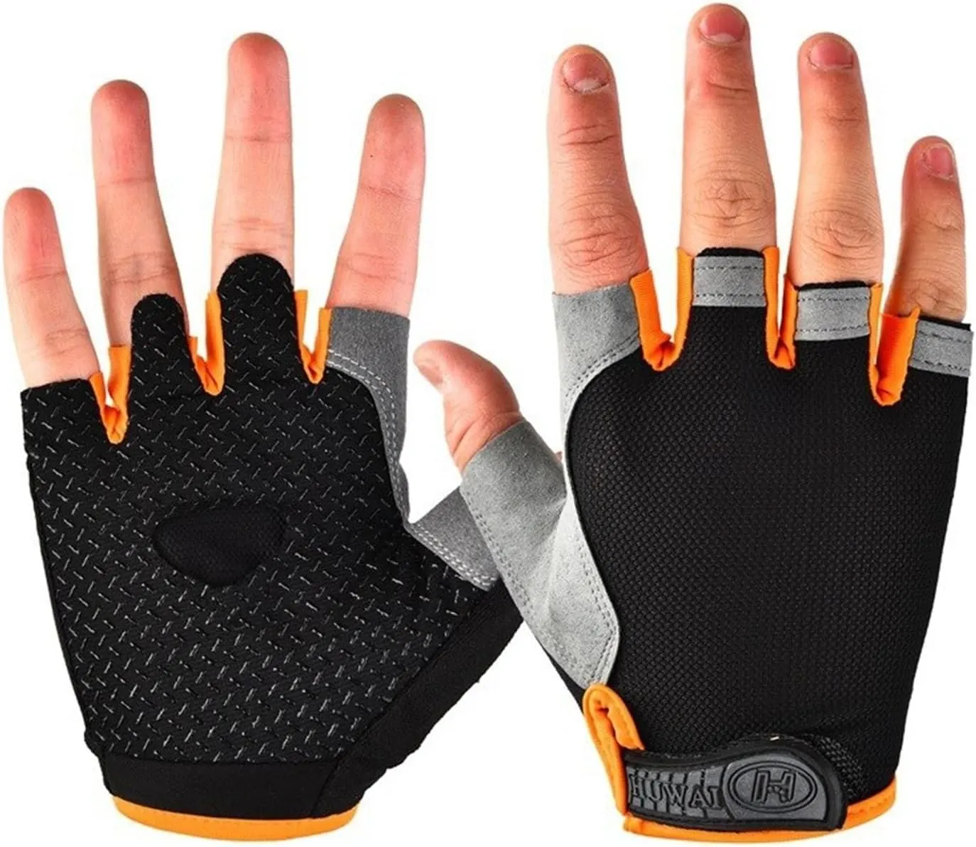 Personalized Half Finger Outdoor Cycling Anti Slip Breathable Anti Shock Sports Gloves