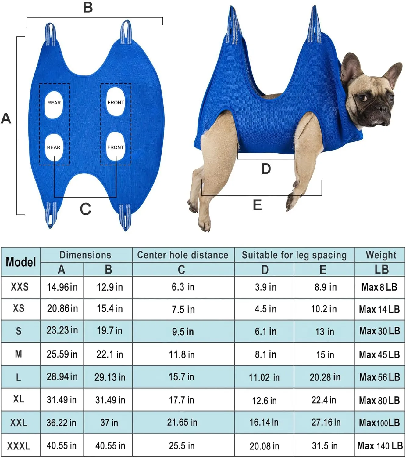 Pet Dog Grooming Hammock Harness, Dog Nail Hammock Hanger Restraint Bag with Nail Clipper/Trimmer, Dog Grooming Sling Holder Helper for Nail Trimming/Clipping/Cutting