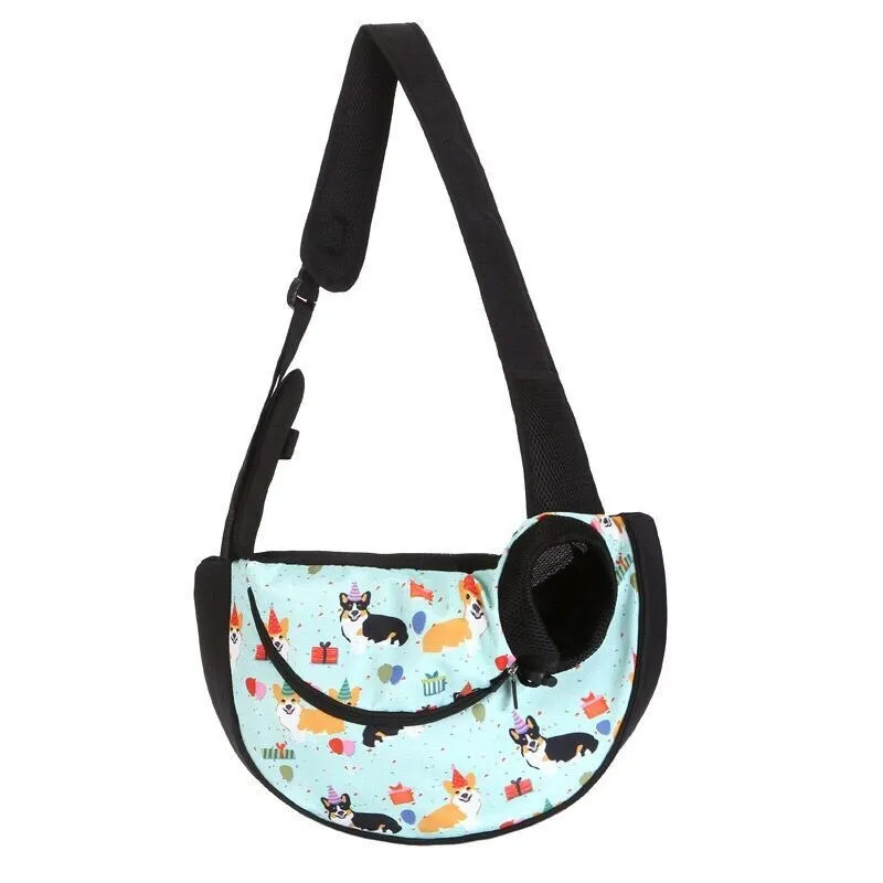 Pet Puppy Carrier S/L Outdoor Travel Dog Shoulder Bag Mesh Oxford Single Sling Handbag Comfort Tote Pouch Breathable Cat Bag
