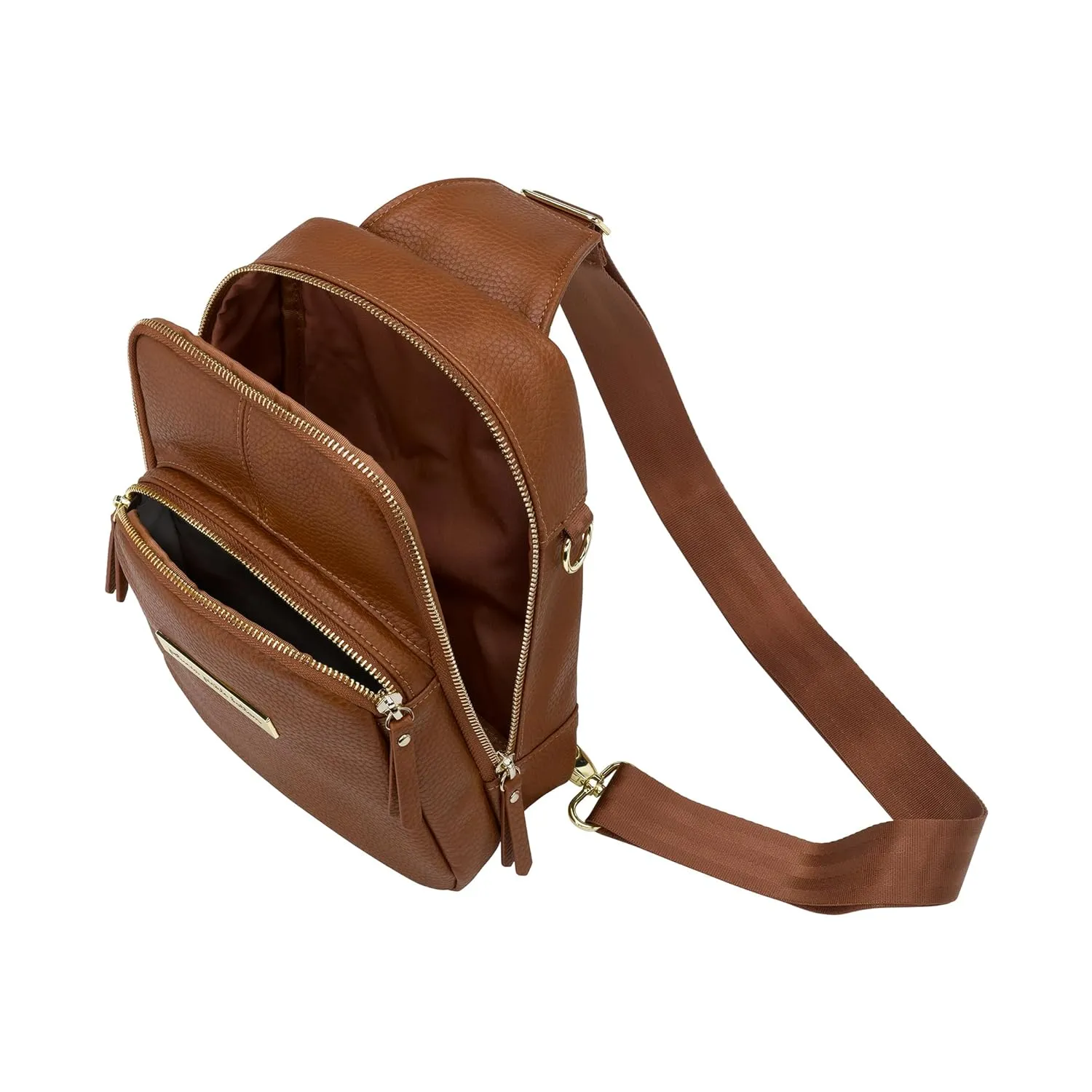 Petunia Pickle Bottom Criss-Cross Sling Bag - Sling Bag for Women and Men - Adjustable Straps to Custom-Fit - Cedar