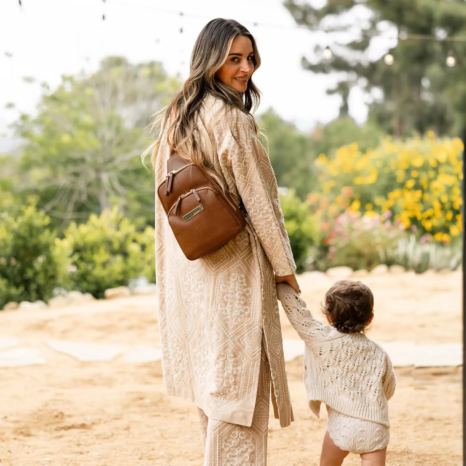 Petunia Pickle Bottom Criss-Cross Sling Bag - Sling Bag for Women and Men - Adjustable Straps to Custom-Fit - Cedar