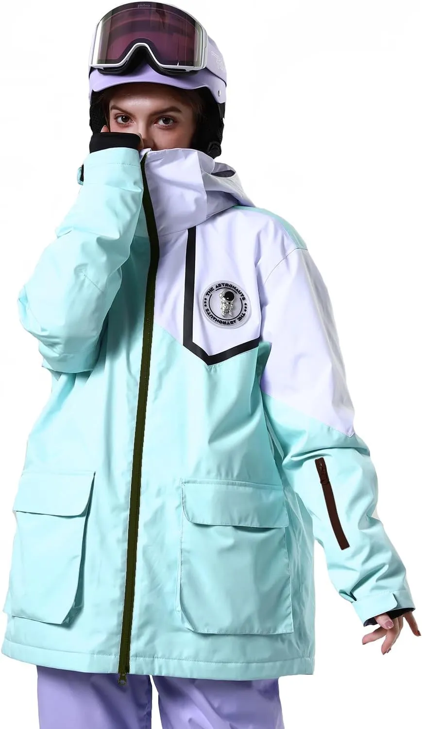 PHIBEE Women's Outdoor Waterproof Snowboard Breathable Snow Ski Jacket