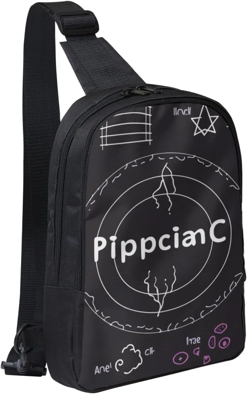 Physics Print Art Prints Sling Bag Crossbody Chest Bag for Men Women Kids, Lightweight Shoulder Bag for Runner Hiking Cycling Travel