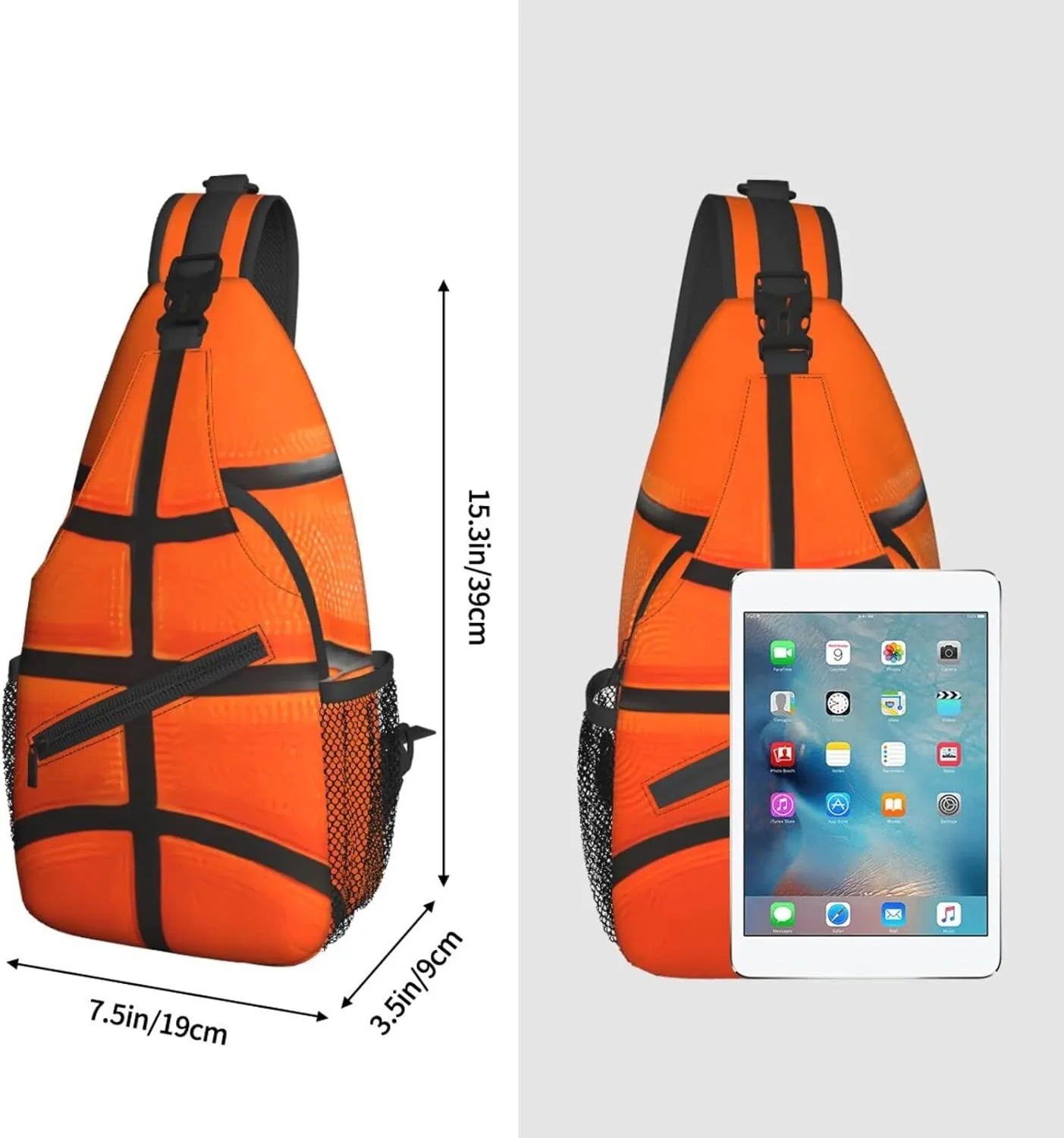 Pink Marble Sling Bag Unisex Crossbody Backpack Travel Hiking Casual Chest Bags Lightweight Fashion Chest Daypack
