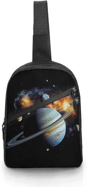 Planet Jupiter Cross Chest Bag Crossbody Backpack for Women Men Sling Bag Travel Hiking Daypack