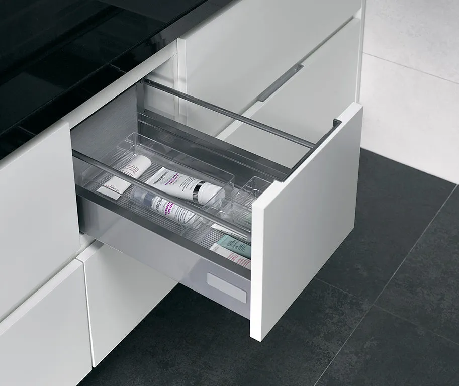 Plastic Forte Organizer Nº8 - 30.5 x 5 x 7.5cm, Transparent