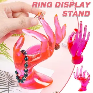 Plastic Ring Display Rack Jewelry Hand Mold Stand for Rings Accessories Display