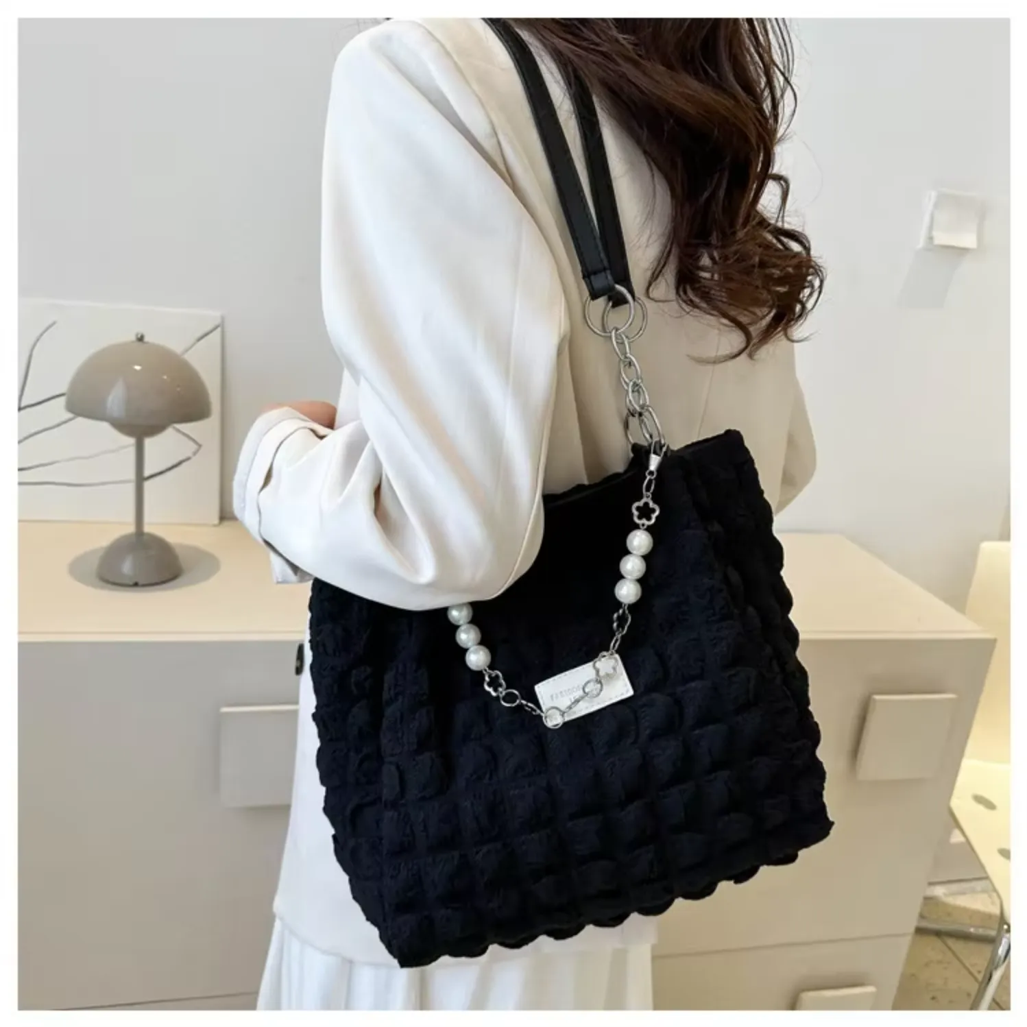 Pleat & Puff Tote Bag