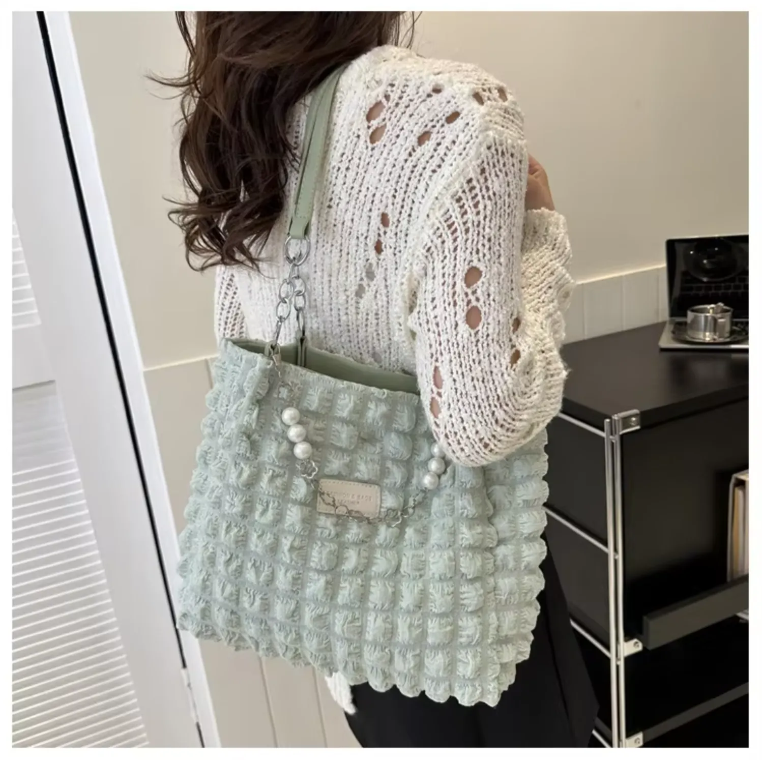 Pleat & Puff Tote Bag