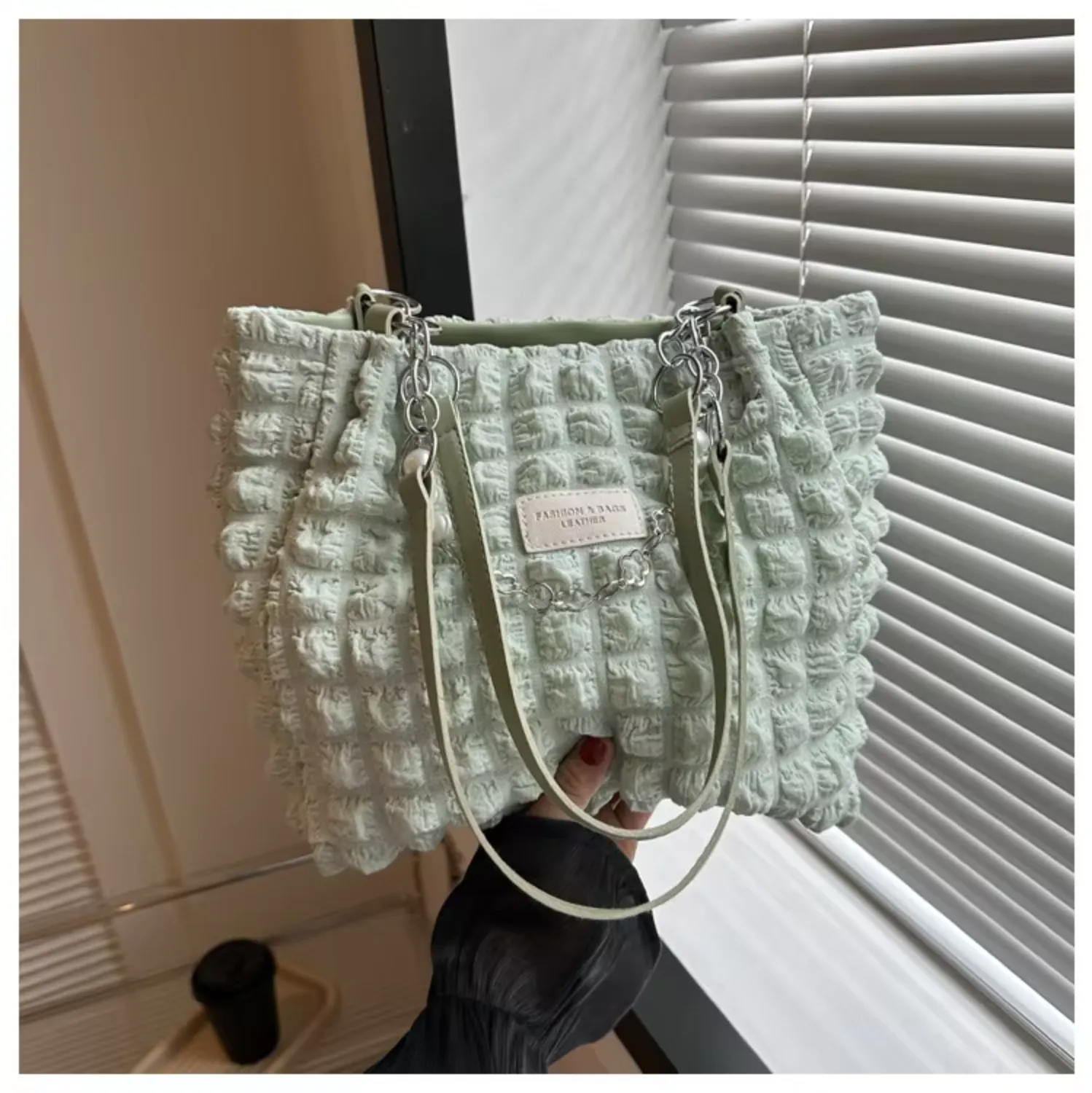 Pleat & Puff Tote Bag