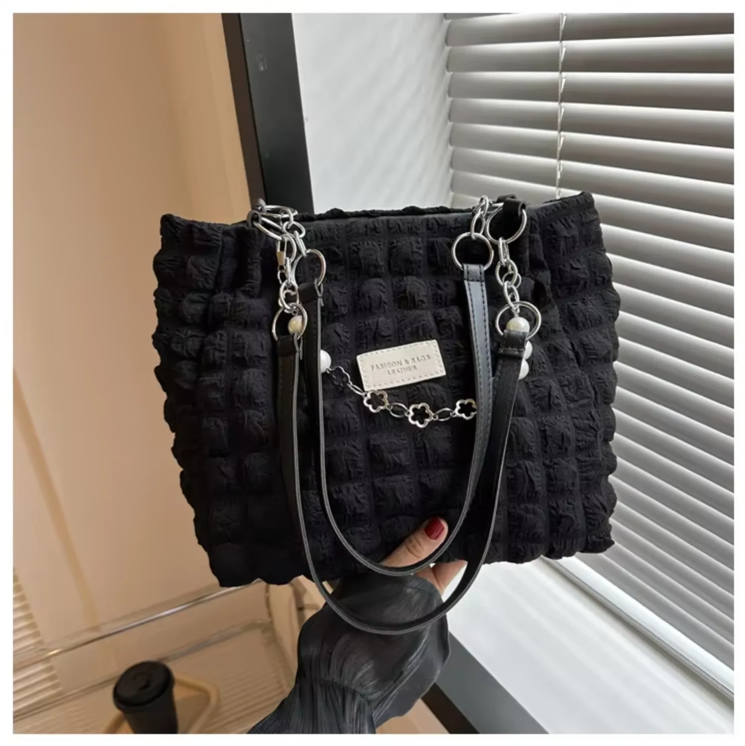 Pleat & Puff Tote Bag